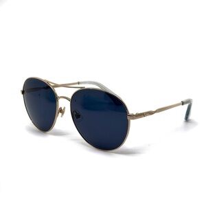 Kate Spade New York Joshelle Aviator Sunglasses Blue and Gold